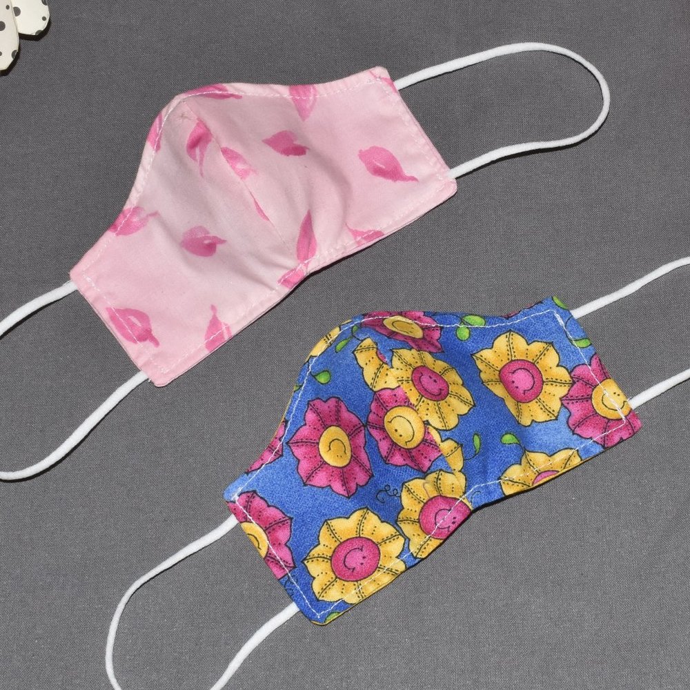 Child's Face Mask Reversible Fun Prints